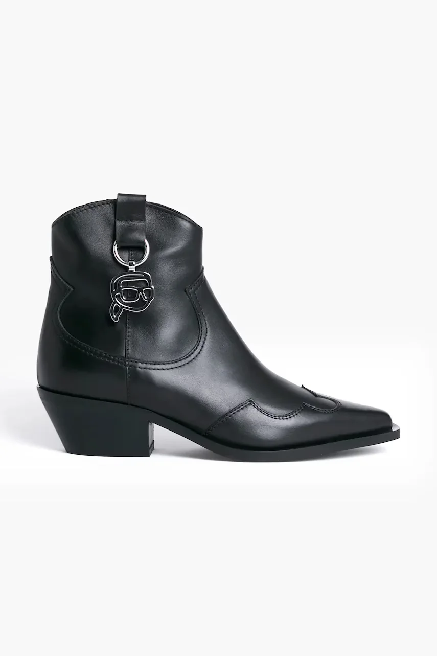 Karl Lagerfeld Кожени каубойски ботуши KANSAS NFT