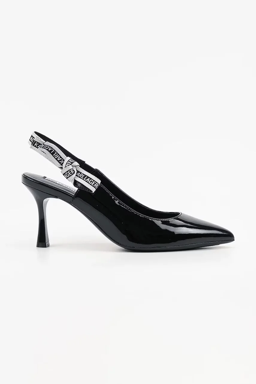Karl Lagerfeld Кожени обувки с тънък ток SIENNA