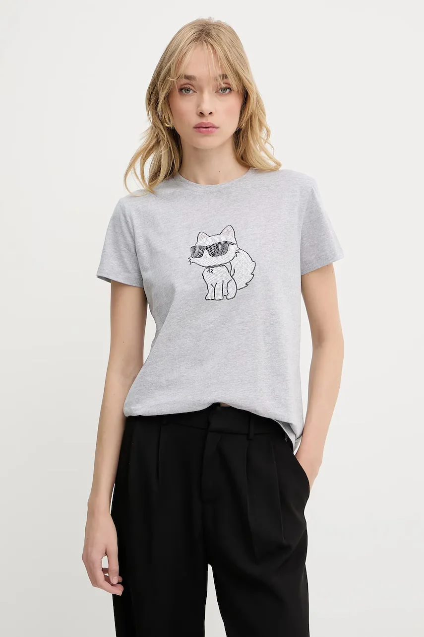 Karl Lagerfeld Памучна тениска IKON