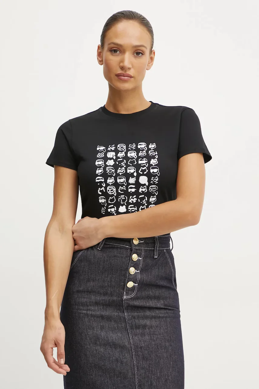 Karl Lagerfeld Памучна тениска IKON
