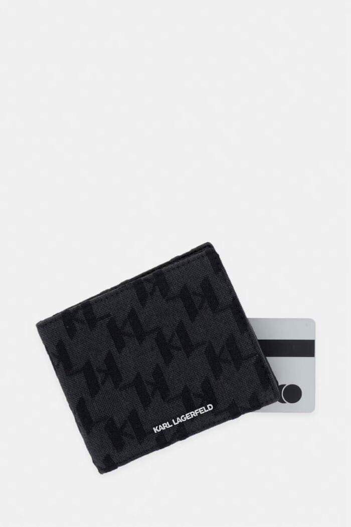 Karl Lagerfeld портфейл мъжки K/MONOGRAM черен B3M32071