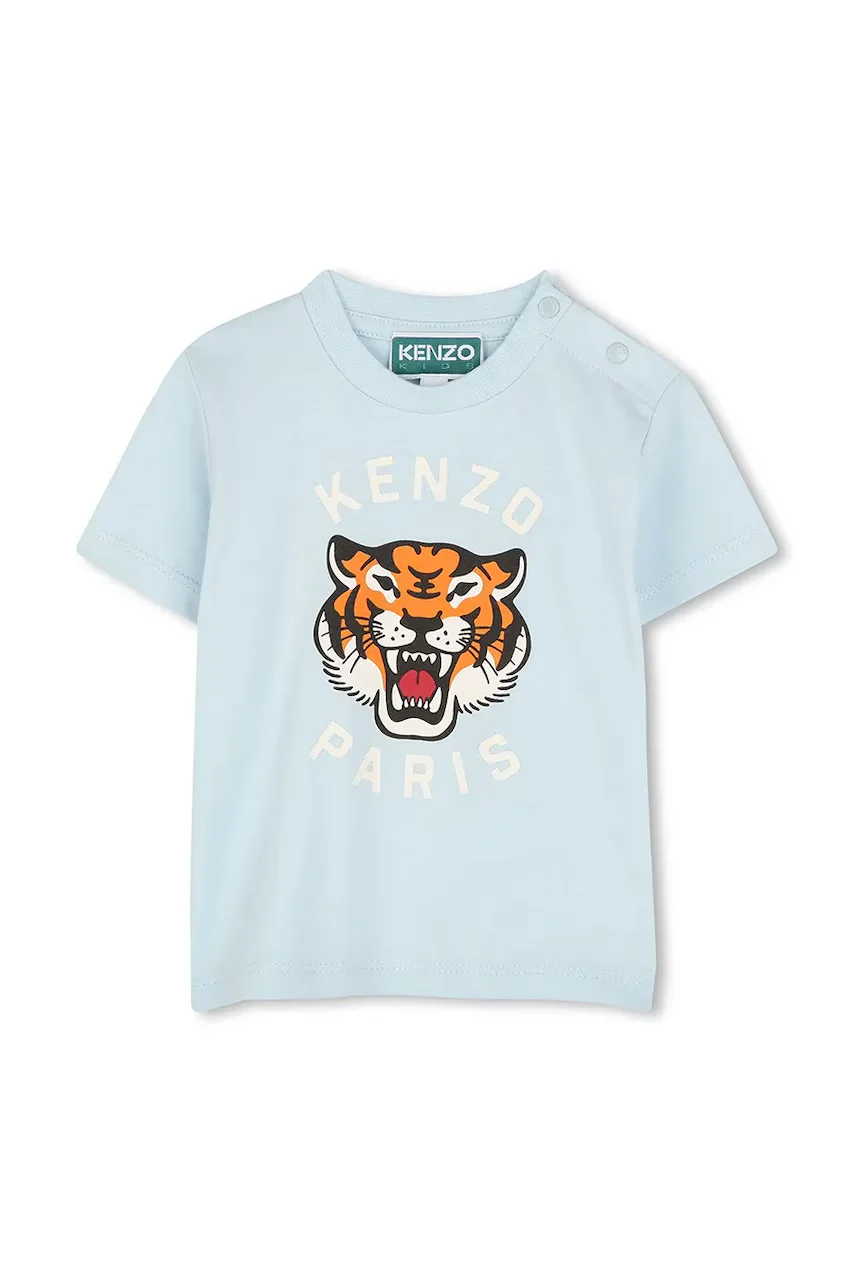 Kenzo kids Бебешка памучна тениска