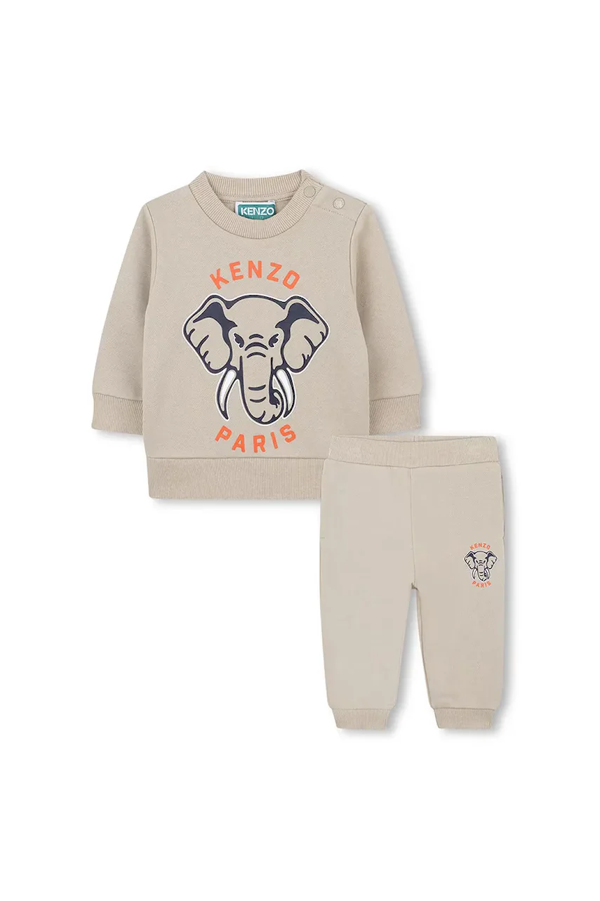Kenzo kids Бебешки памучен спортен комплект