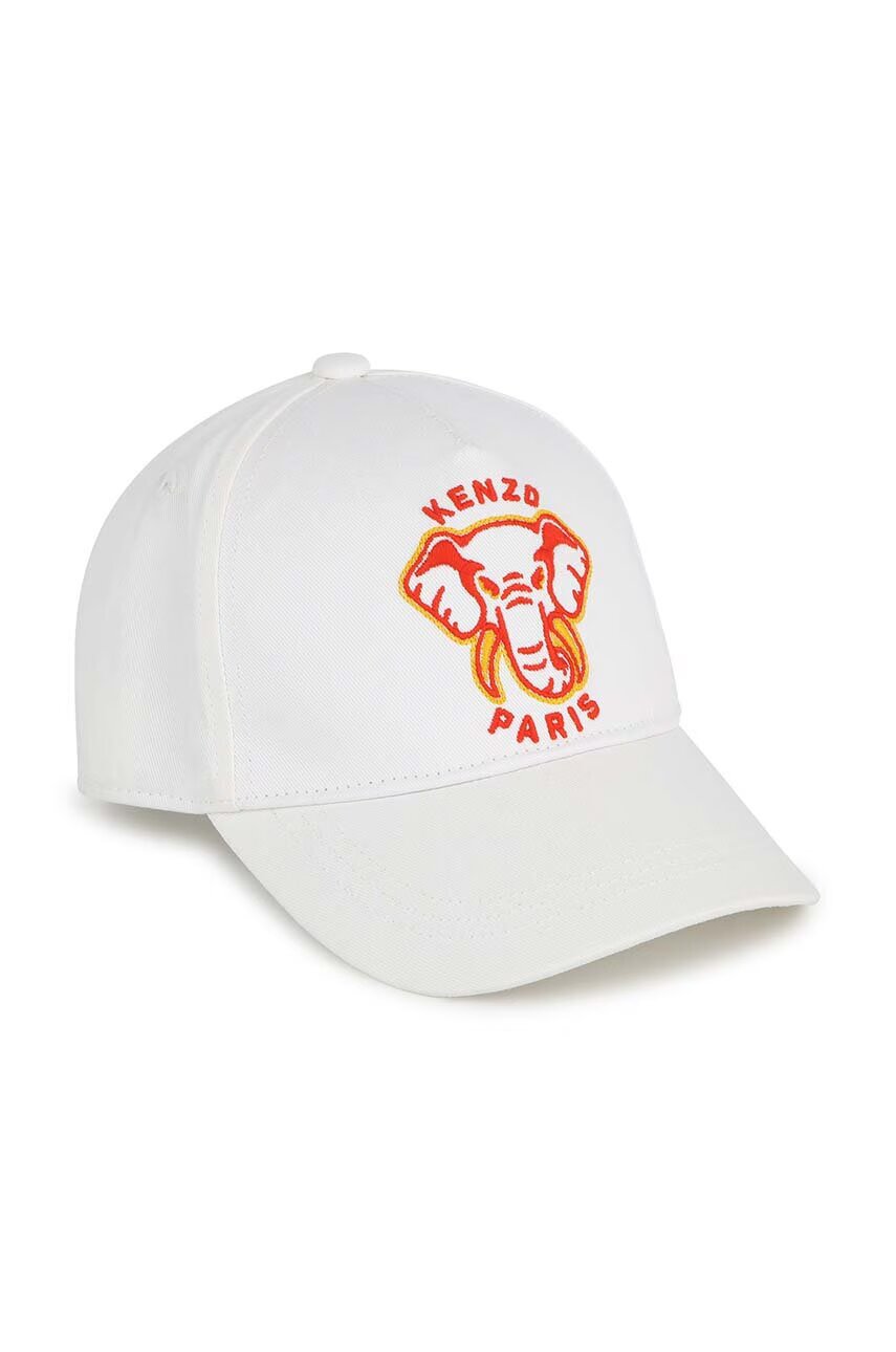 Kenzo kids Детска памучна шапка с козирка