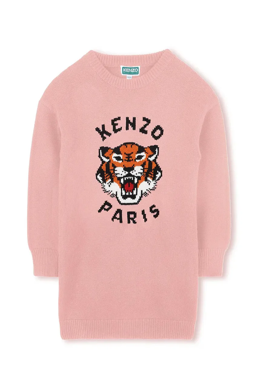 Kenzo kids Детска рокля с вълна