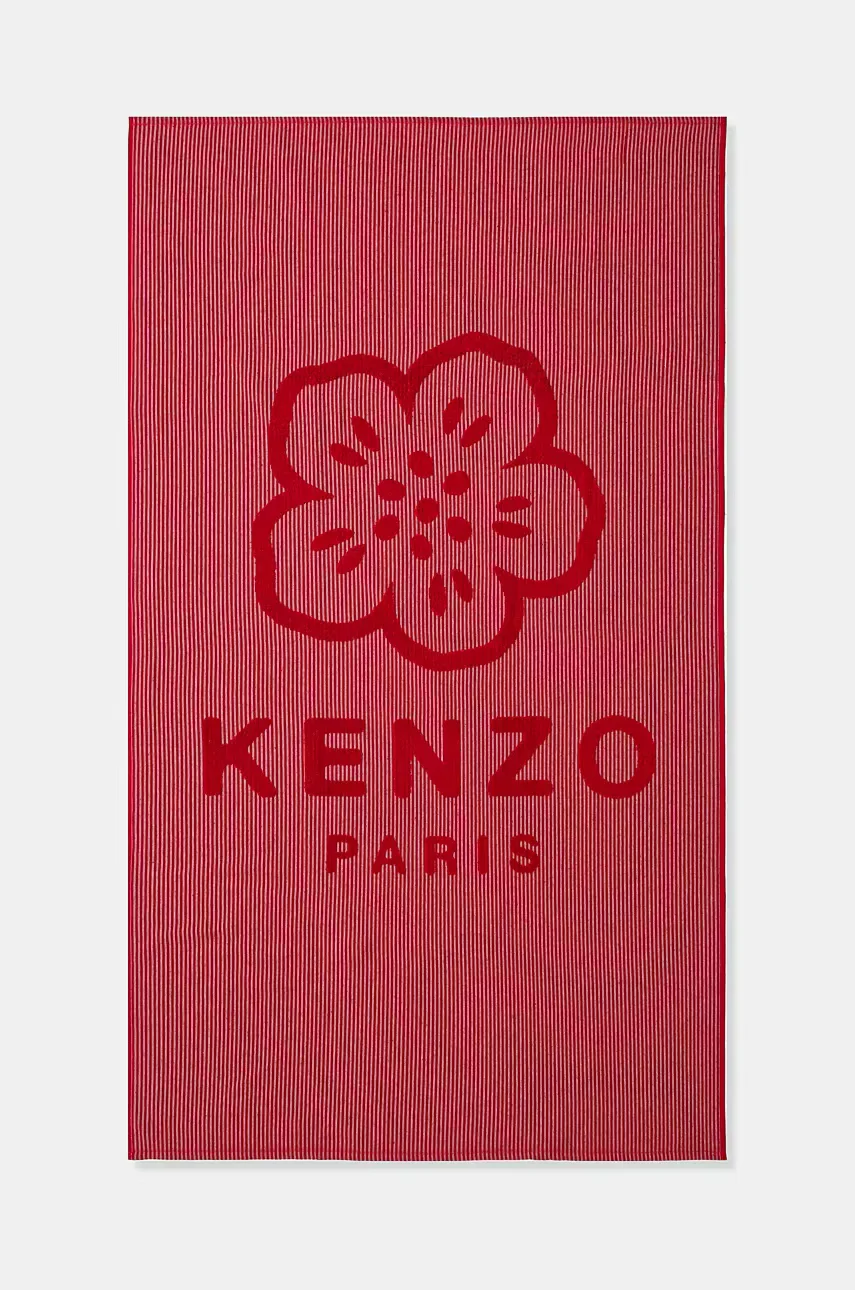 Kenzo Памучна кърпа KHANKO Cerise 90 x 160 cm