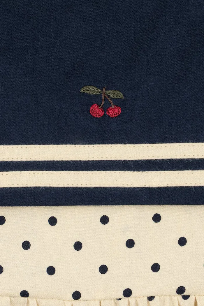 Konges Sløjd блуза за деца от памук CALI SHIRT GOTS бяла с точки KS105931