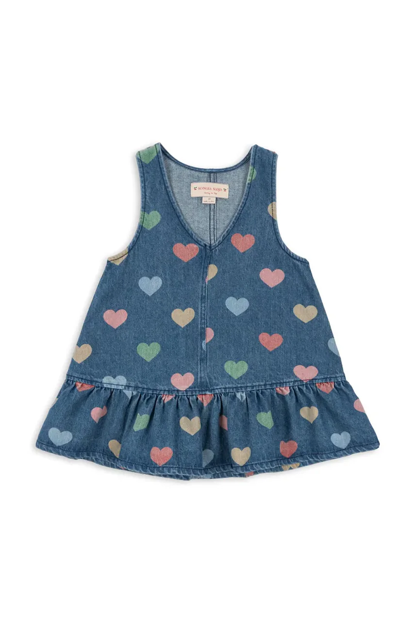Konges Sløjd Детска дънкова рокля MAGOT DRESS GOTS
