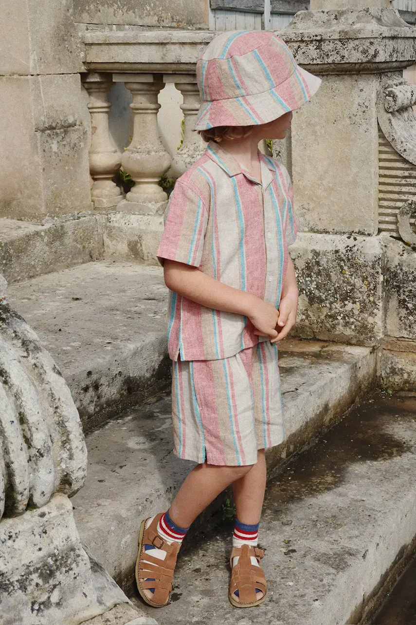 Konges Sløjd Детска ленена шапка VENICE BUCKET HAT