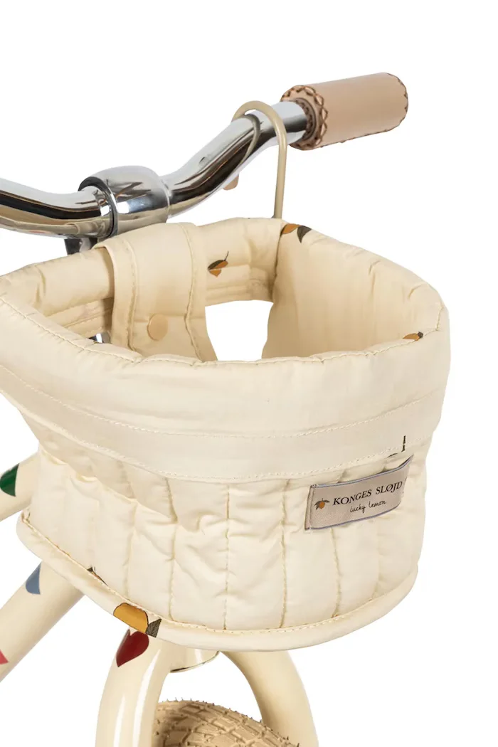 Konges Sløjd детска памучна кошница за кукли DOLL BIKE SEAT бежова KS105330