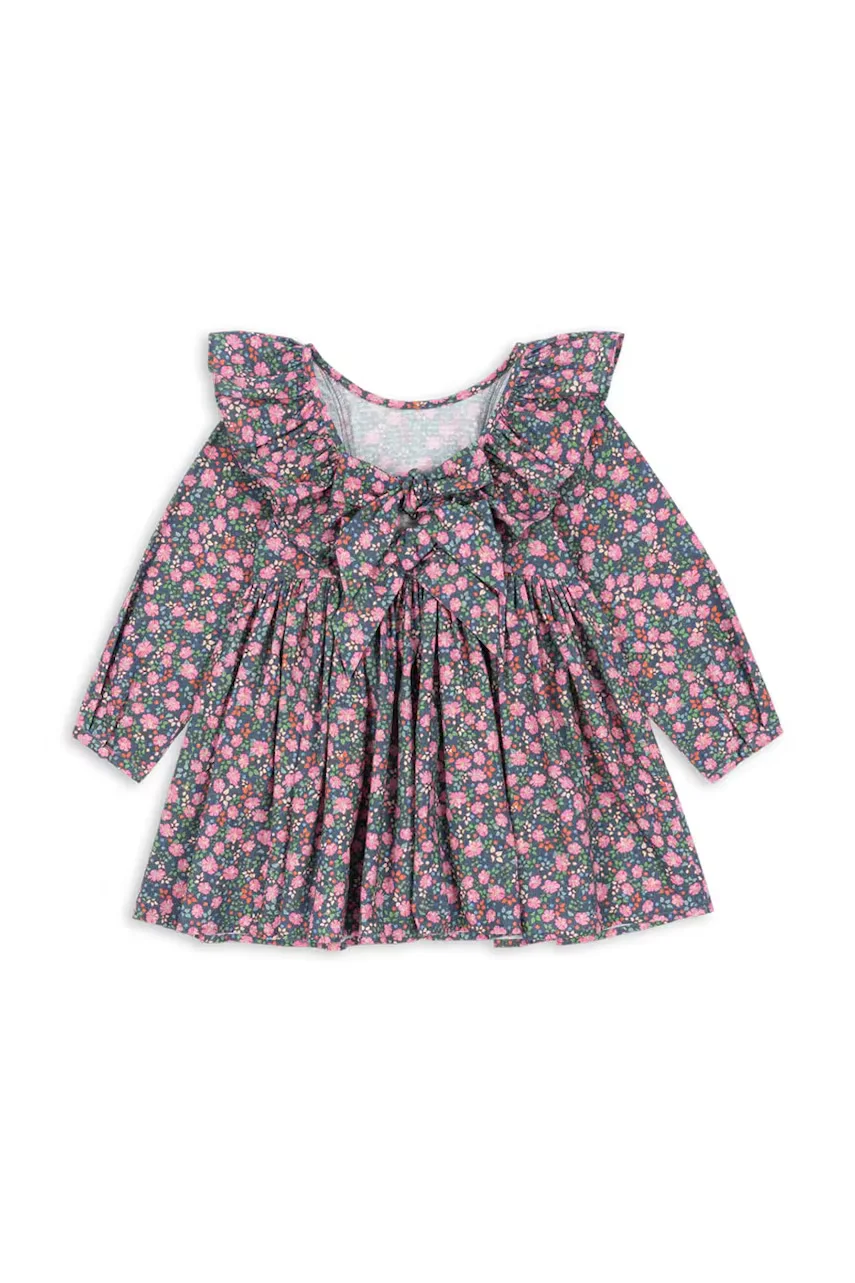 Konges Sløjd Детска памучна рокля CIANNA LS BOW DRESS GOTS