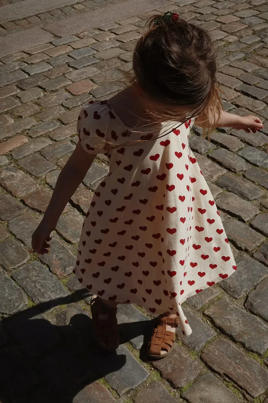 Konges Sløjd Детска памучна рокля CLASSIC SS DRESS GOTS
