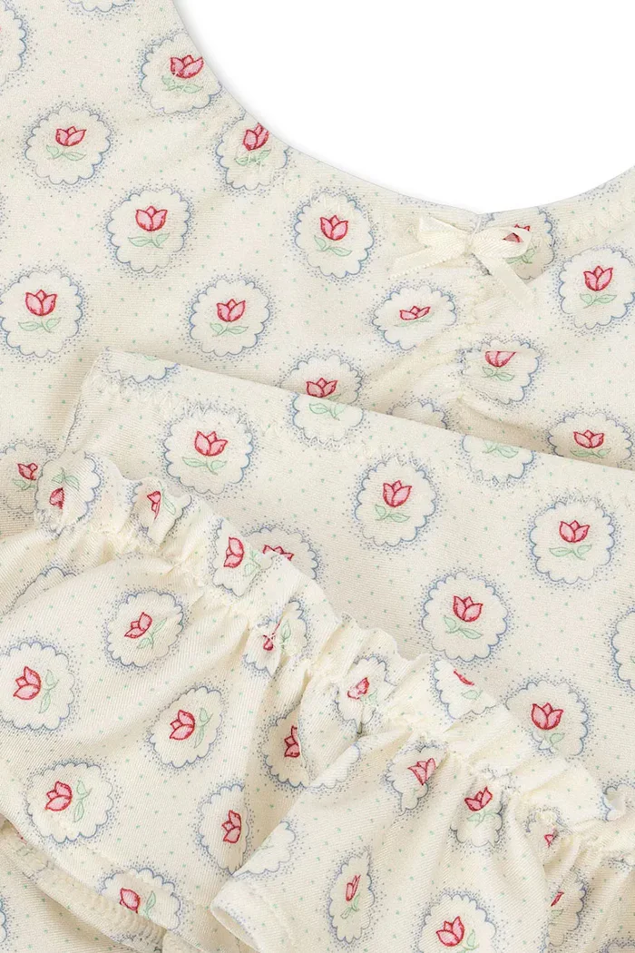 Konges Sløjd Детски бански от две части MALTI BIKINI GRS в бежово KS104978