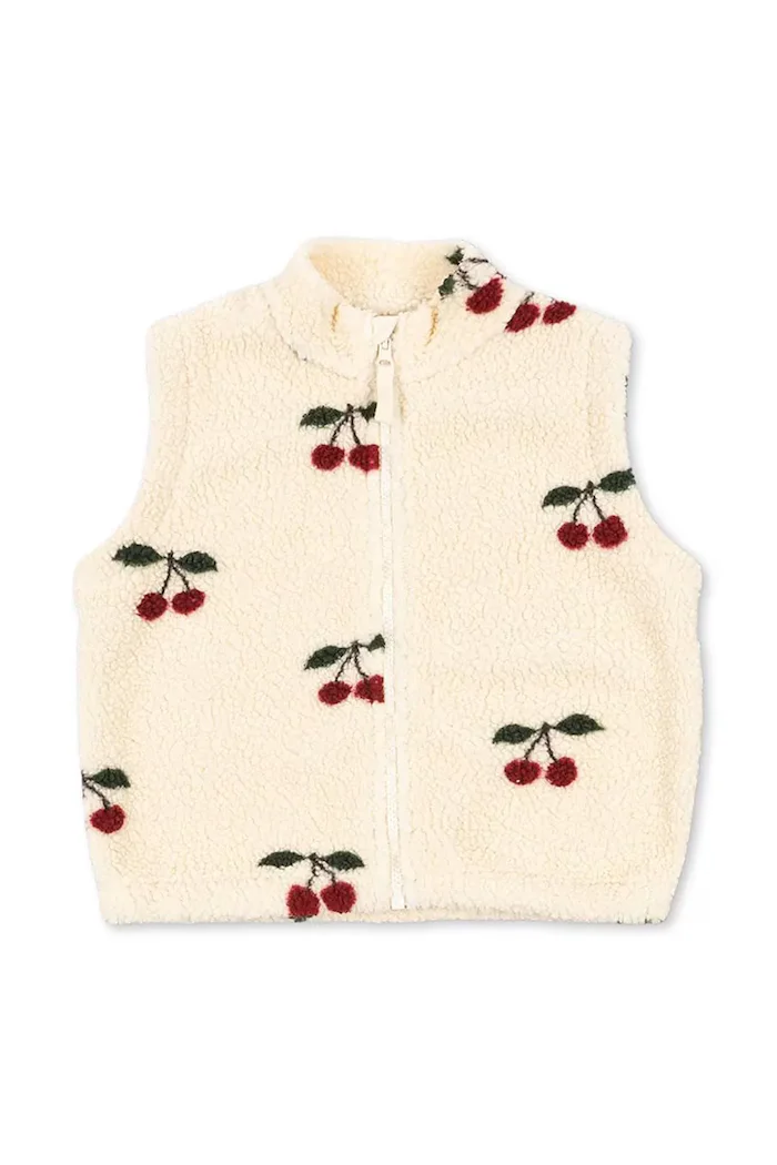 Konges Sløjd Детски елек JODY TEDDY VEST GRS в бежово KS103481
