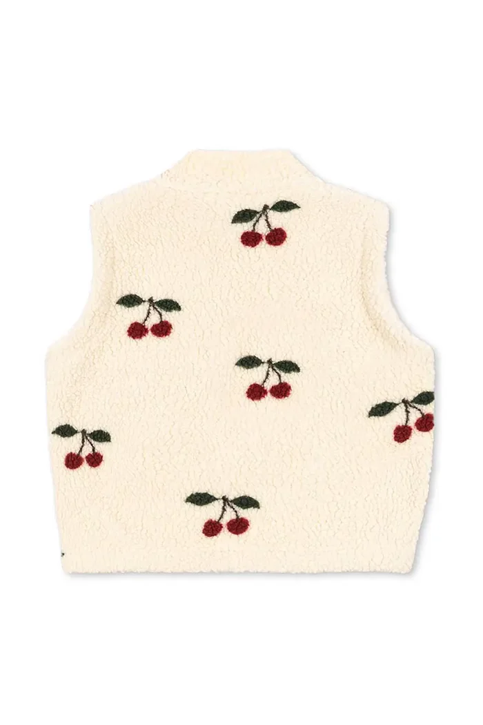 Konges Sløjd Детски елек JODY TEDDY VEST GRS в бежово KS103481