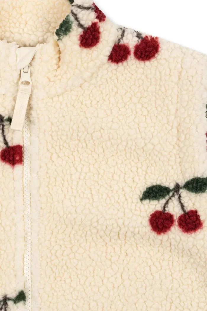 Konges Sløjd Детски елек JODY TEDDY VEST GRS в бежово KS103481