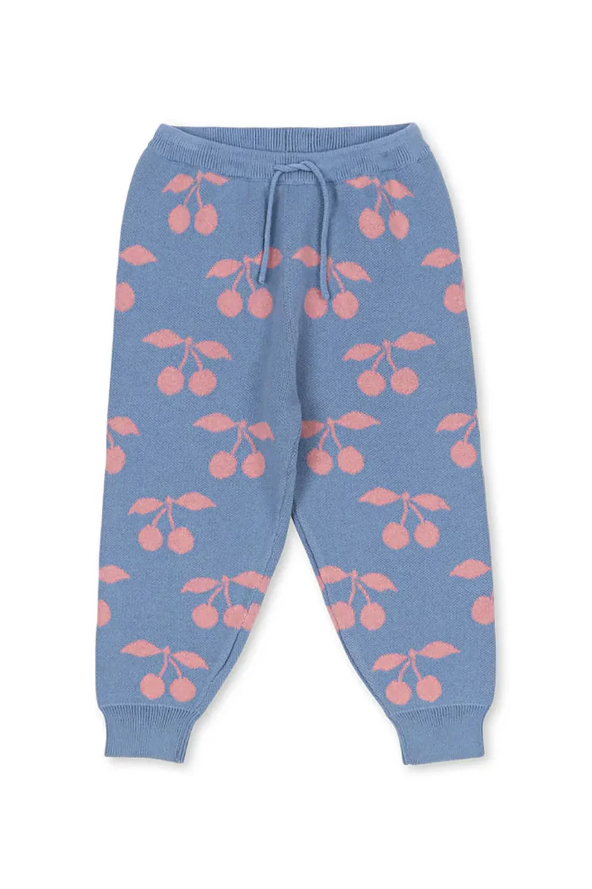 Konges Sløjd Детски памучен панталон LAPIS KNIT PANTS GOTS