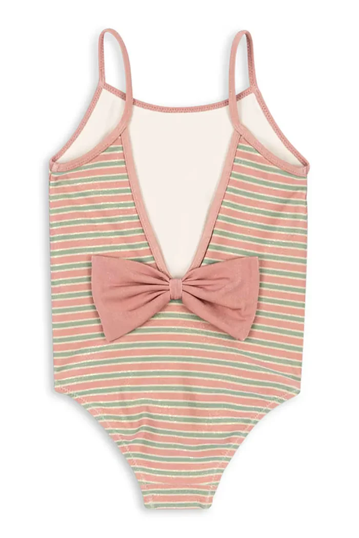Konges Sløjd Детски цял бански BOWWOW SWIMSUIT в бежово KS104715