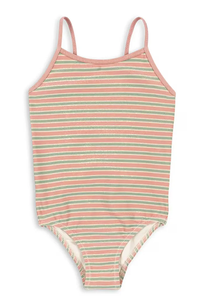 Konges Sløjd Детски цял бански BOWWOW SWIMSUIT в бежово KS104715