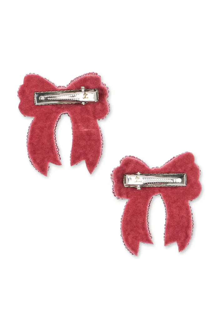 Konges Sløjd фиби за коса за деца 2 PACK SEQUIN BOW HAIR CLIP KS106353