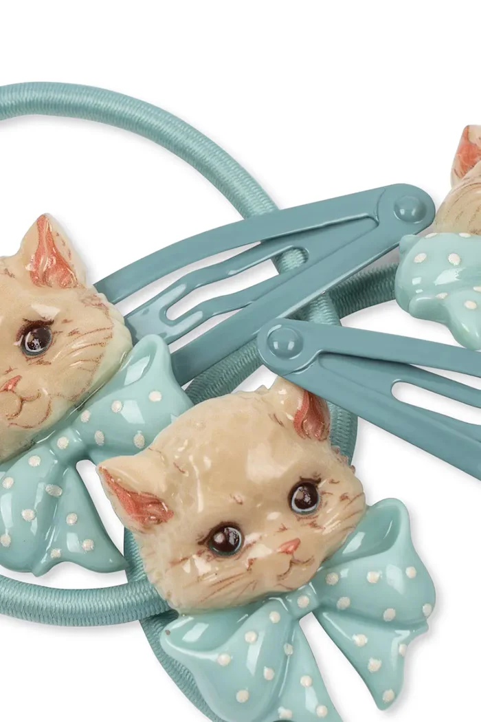 Konges Sløjd фиби за коса за деца от синтетична смола KITTY HAIR ACCESSORIES 4 броя KS106081
