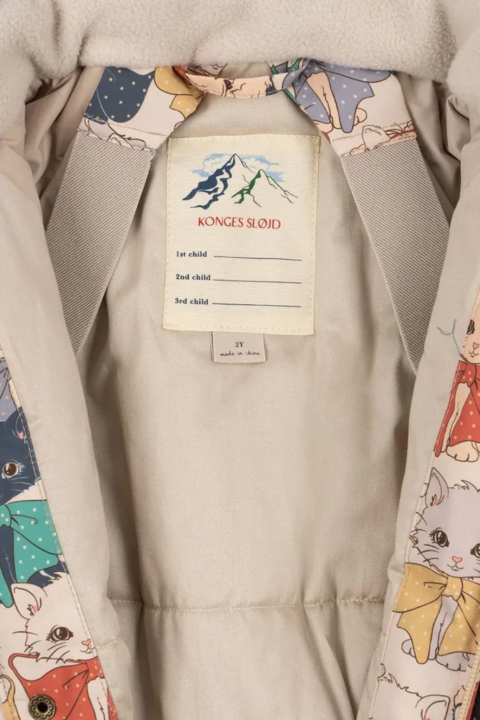 Konges Sløjd гащеризон за деца NOHR SNOWSUIT PRINT бежов KS105750