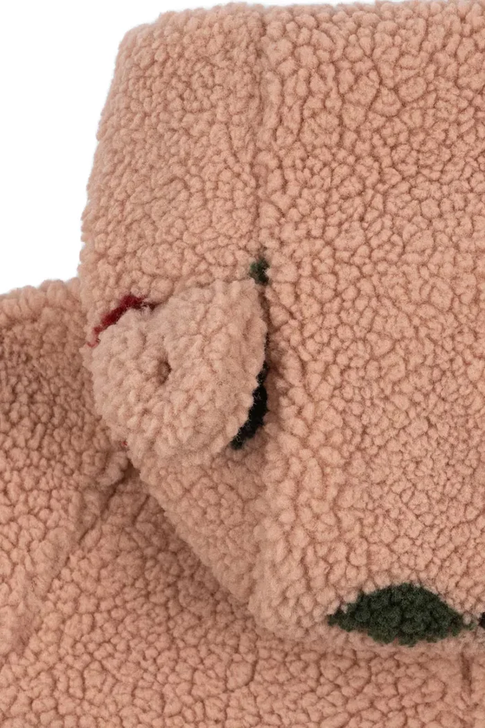 Konges Sløjd гащеризон за деца от полар JODY TEDDY ONESIE GRS розов KS105721