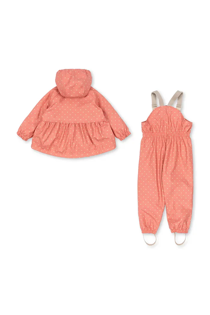 Konges Sløjd гащеризон за деца RAINY PALME DUCKLING SET GIRL розов KS105760