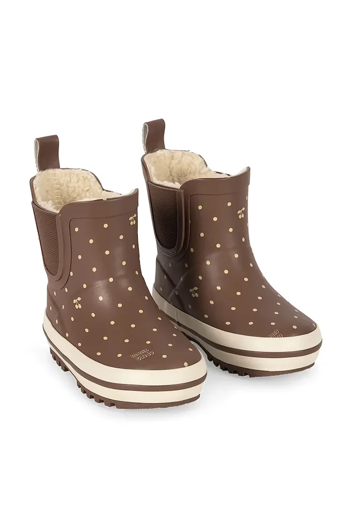 Konges Sløjd гумени ботуши за деца ROI PRINTED RAIN BOOT кафяви KS105766