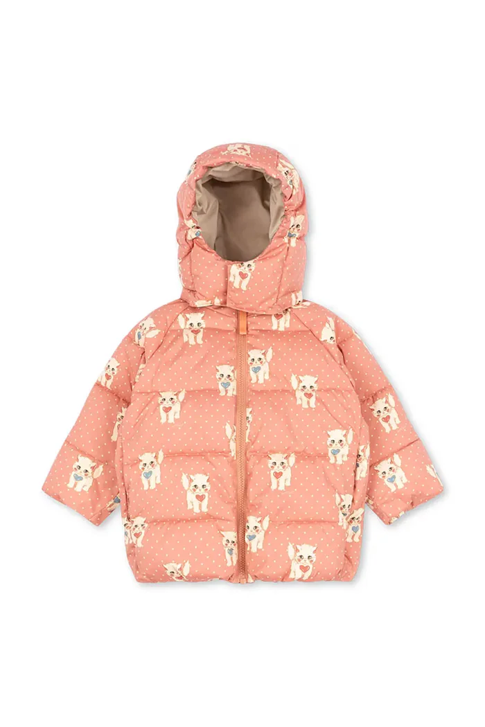 Konges Sløjd капитонирано яке за деца NUKA JACKET GRS розово KS105752