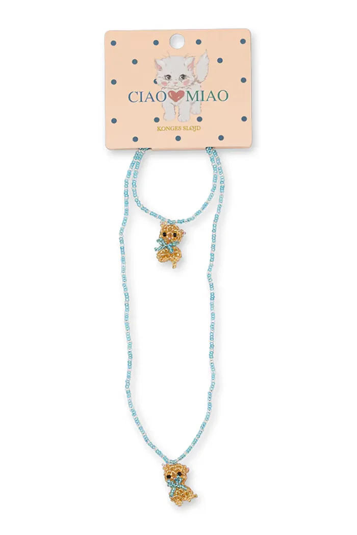 Konges Sløjd комплект бижута за деца KITTY NECKLACE AND BRACELET SET KS106084
