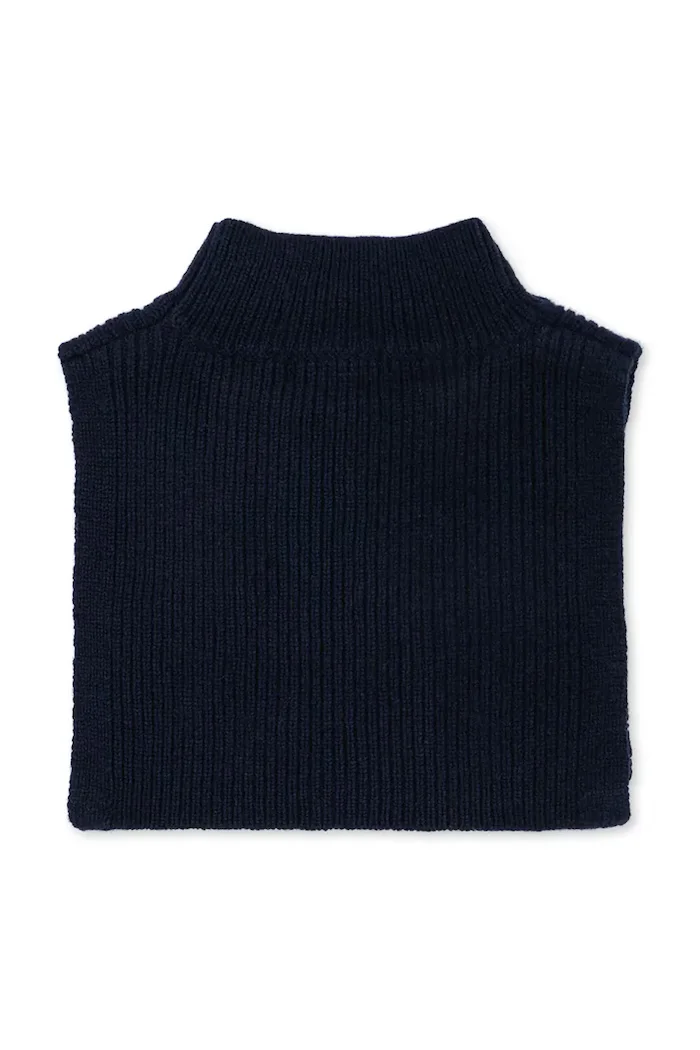 Konges Sløjd кръгъл шал за деца от вълна BASIL NECKWARMER тъмносин KS105697
