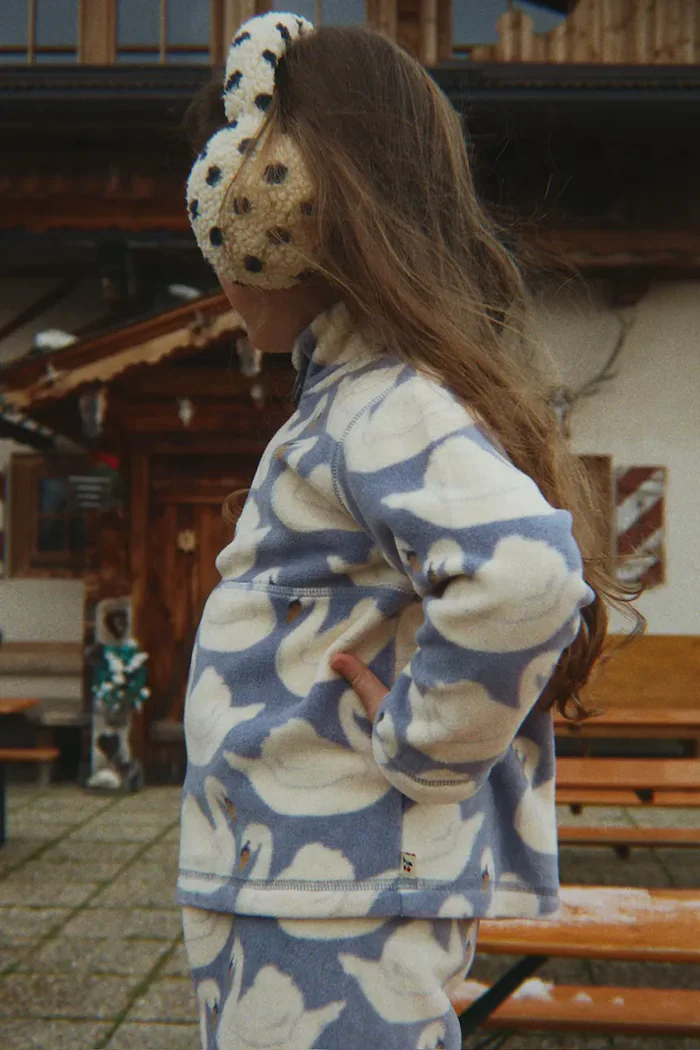 Konges Sløjd поларен суичър за деца TAVI FLEECE SWEATSHIRT GRS син KS105774