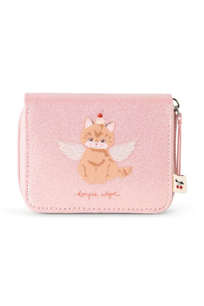 Konges Sløjd портфейл за деца CAT WALLET розов KS105936