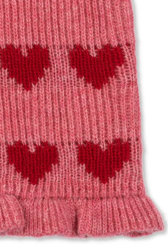 Konges Sløjd пуловер за деца с вълна LAULA SWEATER розов KS106516