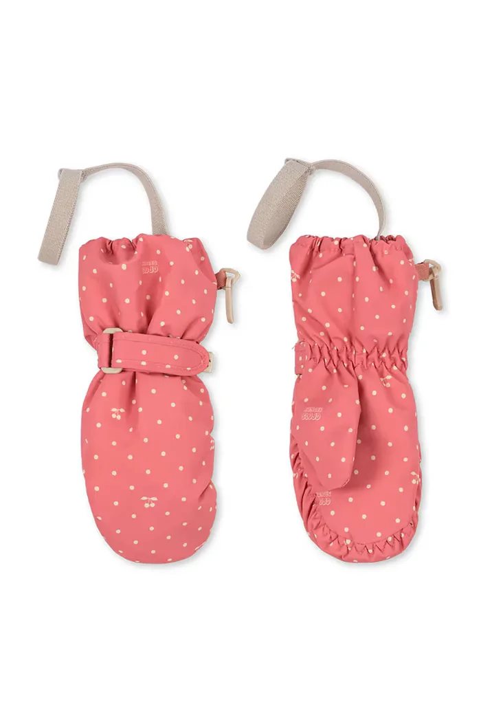 Konges Sløjd ръкавици за деца NOHR SNOW MITTENS PRINT розови KS105747