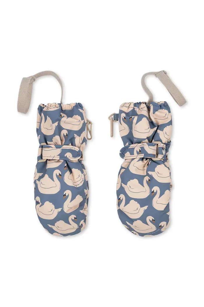 Konges Sløjd ръкавици за деца NOHR SNOW MITTENS PRINT сини KS105747