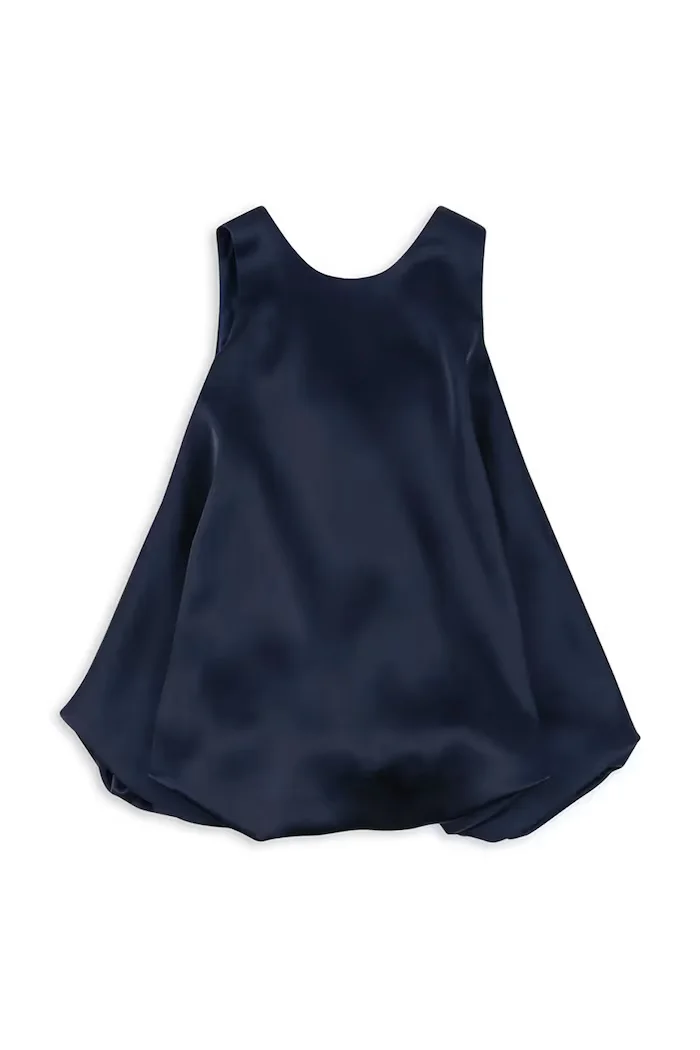 Konges Sløjd рокля тип балон SHEENA DRESS тъмносиня с изчистена шарка KS107392