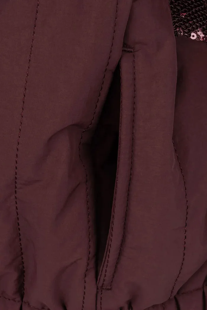 Konges Sløjd яке бомбър за деца JUNO SEQUIN BOMBER JACKET кафяво KS105733
