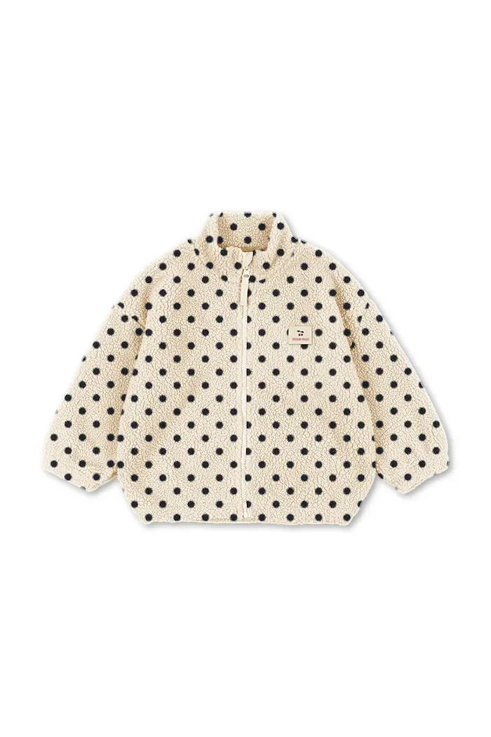 Konges Sløjd яке за деца от полар JODY EMBROIDERY TEDDY JACKET GRS бежово KS105712