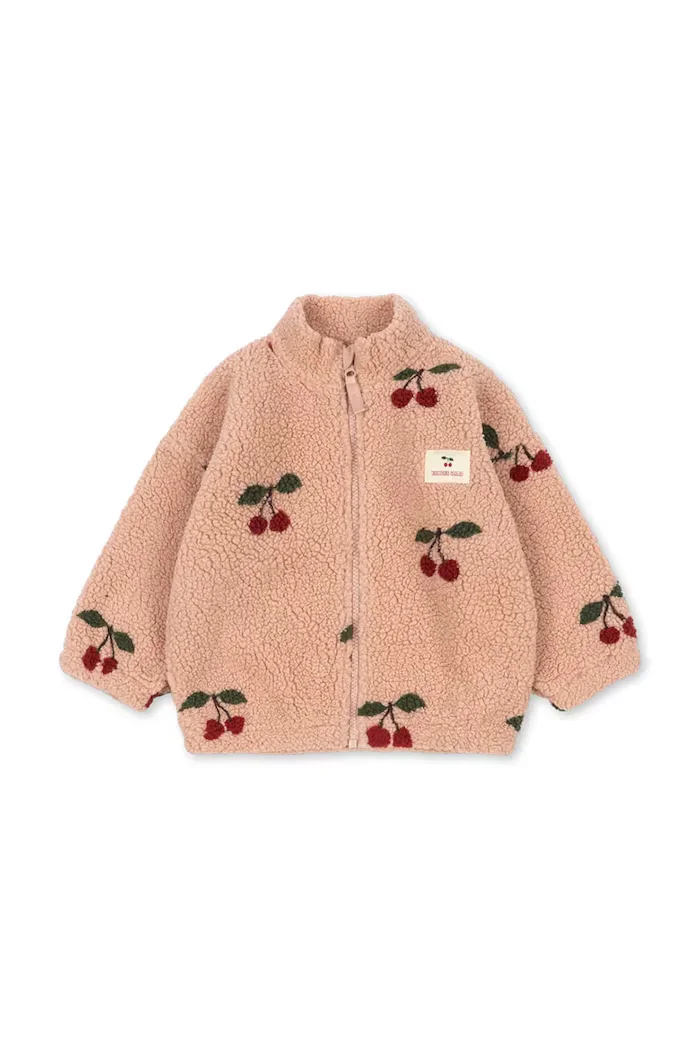 Konges Sløjd яке за деца от полар JODY TEDDY JACKET GRS розово KS105720