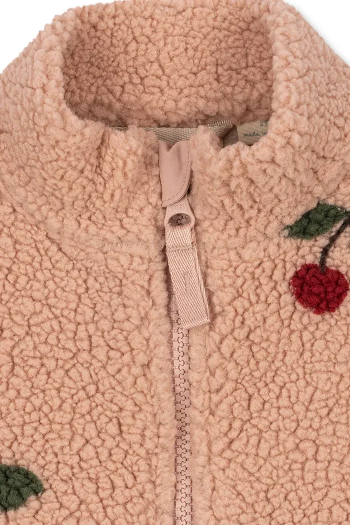 Konges Sløjd яке за деца от полар JODY TEDDY JACKET GRS розово KS105720
