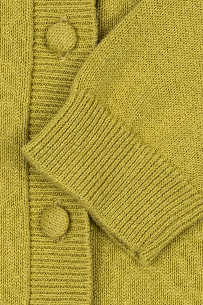 Konges Sløjd жилетка за деца от памук CATHY CARDIGAN зелена KS105937