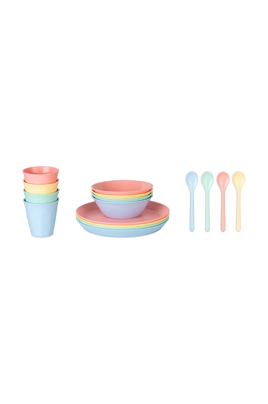 Koziol Сервиз за 4 души Nora Macarons 16-pack