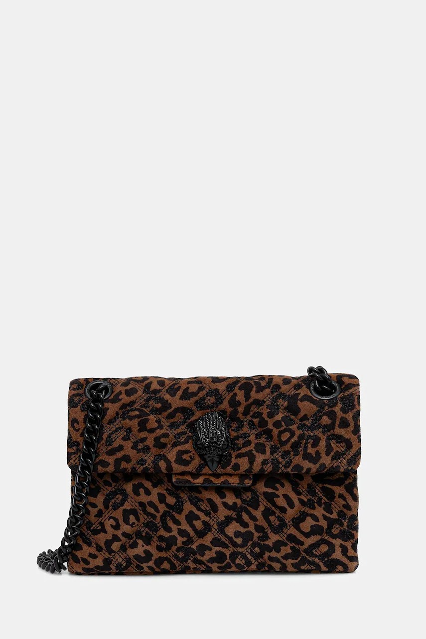 Kurt Geiger London Велурена чанта MINI KENSINGTON