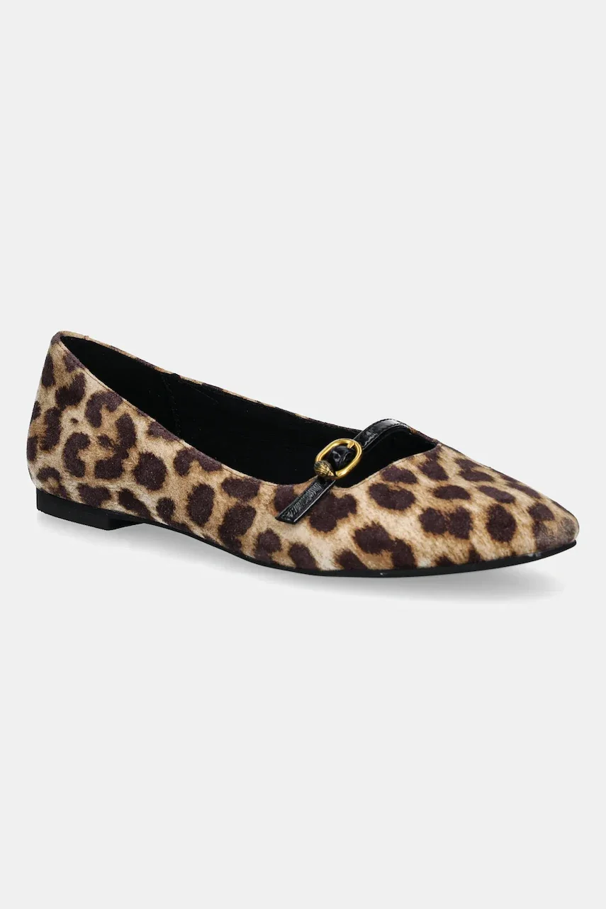 Kurt Geiger London Велурени балеринки Flexi Ballerina