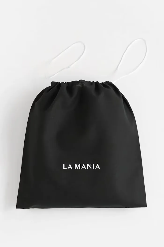 La Mania Памучен килим за баня Mono Mania 70 x 50 cm в черно