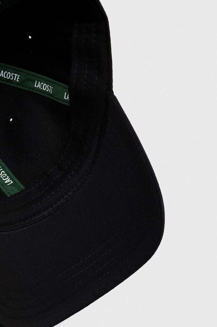 Lacoste бейзболна шапка от памук черна RK0440