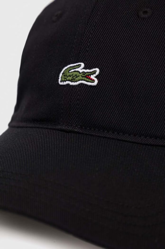 Lacoste бейзболна шапка от памук черна RK0491
