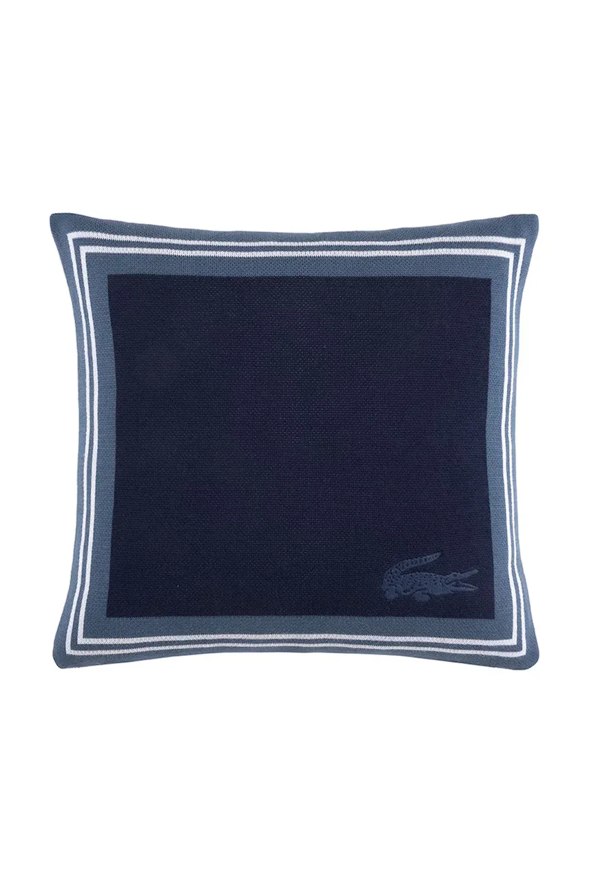 Lacoste Памучна калъфка за възглавница L FRAME Marine 45 x 45 cm